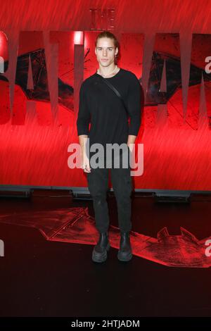 March 1, 2022: LUCAS WHITE SMITH attends the Sydney Premiere of The Batman at Hoyts Entertainment Quarter on March 01, 2022 in Sydney, NSW Australia  (Credit Image: © Christopher Khoury/Australian Press Agency via ZUMA  Wire) Stock Photo