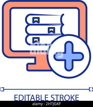 Online library RGB color icon Stock Vector