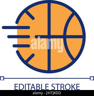 Ball pixel perfect RGB color icon Stock Vector