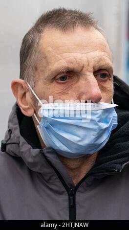 Robert Whippe outside St Albans Magistrates' Court. He has pleaded guilty to two counts of sending a grossly offensive message following England's defeat in July last year. After losing the penalty shoot-out to Italy, Whippe took to Twitter to post his views about Rio Ferdinand's commentary of the match using racist derogatory emojis. Picture date: Tuesday March 1, 2022. Stock Photo