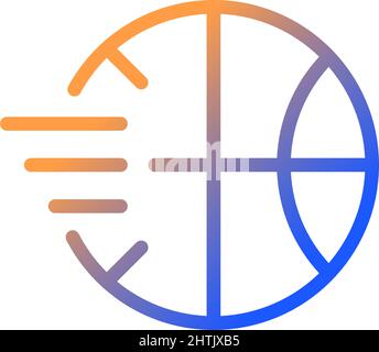 Ball gradient linear vector icon Stock Vector