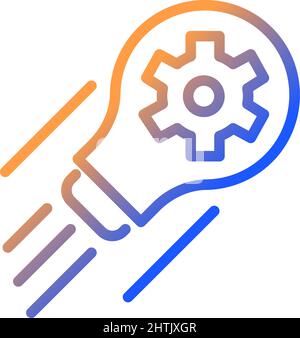 Development gradient linear vector icon Stock Vector