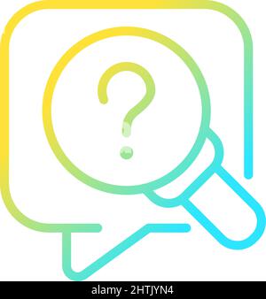 Research question linear icon Stock Vector Image & Art - Alamy
