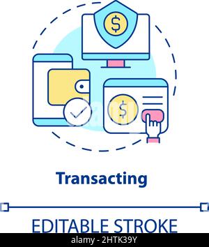 Transacting concept icon Stock Vector Image & Art - Alamy