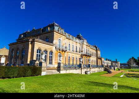 Exterior of early 18th century country mansion Wrest House, Wrest Park, Bedfordshire, UK Stock Photo