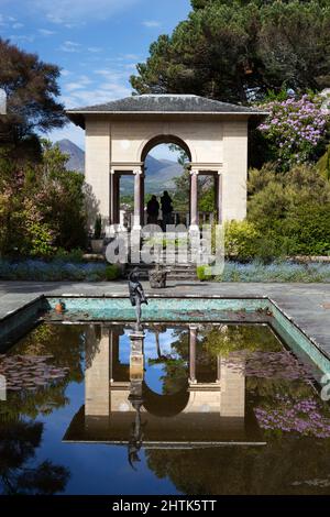 The formal Italianate Garden, Glengarriff, Garinish Island, Beare Peninsula, County Cork, Ireland Stock Photo