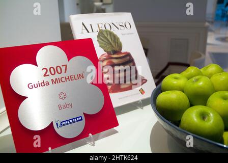 Restaurant guides, Ristorante Baby, Aldrovandi Palace hotel, Rome, Lazio, Italy Stock Photo