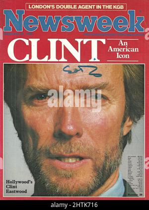 Newsweek cover September 23 1985 Clint Estwood An American Icon Stock Photo