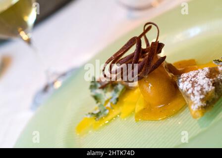 Il Pagliaccio restaurant, Via dei Banchi Vecchi 129a, Rome, Lazio, Italy Stock Photo