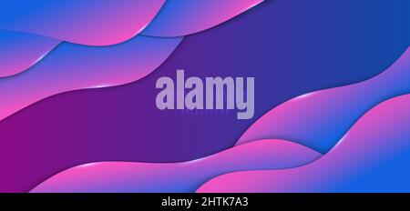Abstract gradient colorful liquid template design for artwork template. Overlapping with glitters decoration effect background. Illustration vector Stock Vector