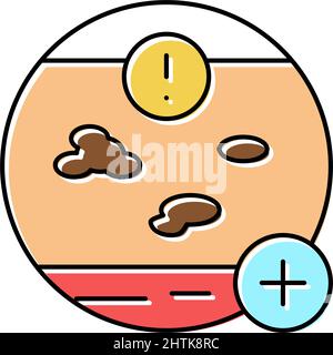 high-risk skin cancer clinic color icon vector illustration Stock Vector