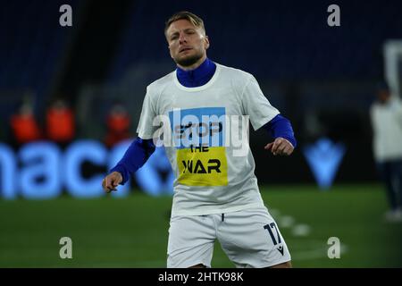 February 27 2022 Roma Italy Italy Ciro Immobile Lazio wears a t