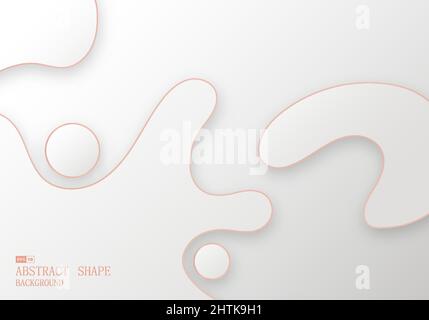 Abstract luxury stripe line artwork decorative with stripe style. Overlapping for minimal color artwork background. Illustration vector Stock Vector