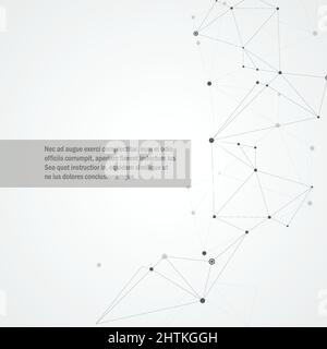 Vector geometric and connection triangles shapes Stock Vector