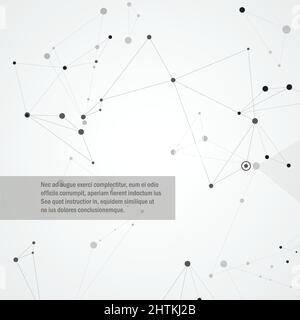 Points connected by straight lines into simple creative forms Stock Vector