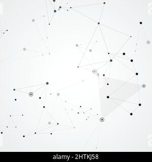 Points connected by straight lines into simple creative forms Stock Vector