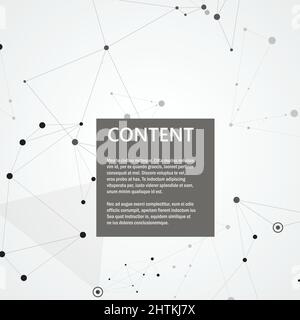 Points connected by straight lines into simple creative forms Stock Vector
