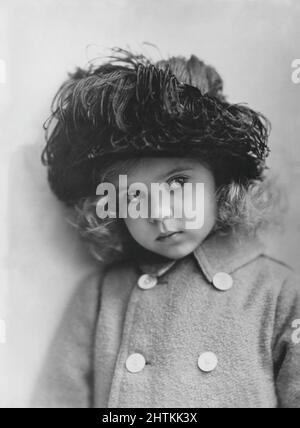 Ingrid of Sweden. 1910-2000. Swedish princess, later Queen of Denmark. Pictured here as a small girl 1914 Stock Photo