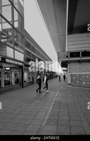 Milton Keynes Shopping centres in Central Milton Keynes and Midsummer Arcade and Midsummer Place Stock Photo