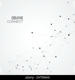 Geometric network abstract background Stock Vector
