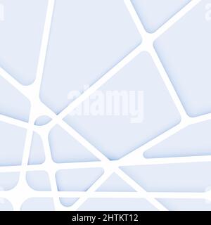 Abstract geometric composition with polygons lines and shadow Stock Vector