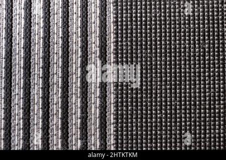 Monochrome synthetic weaving carpet decor pattern background Stock Photo