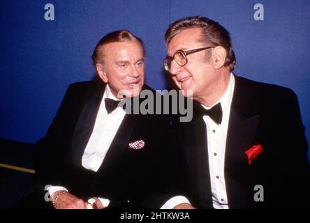 Jack Paar and Steve Allen Circa 1980's Credit: Ralph Dominguez/MediaPunch Stock Photo