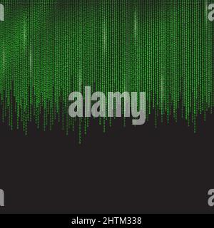 Binary code vector illustration background. Stock Vector