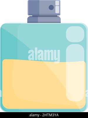 Woman perfume icon cartoon vector. Bottle spray. Cosmetic glass Stock Vector