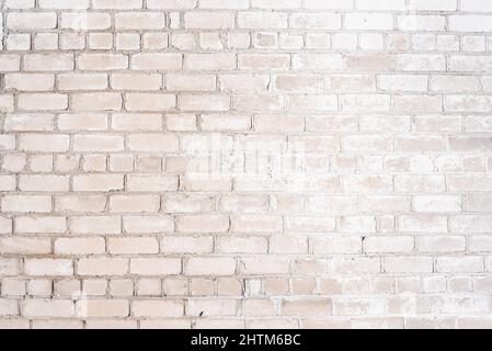 Old white brick stones wall background Stock Photo