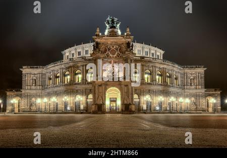 Semperoper Saxon State Opera. Dresden, Germany Stock Photo