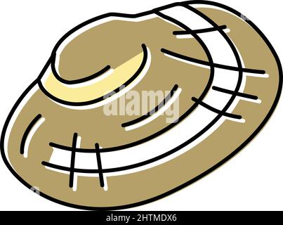 manila clam color icon vector illustration Stock Vector