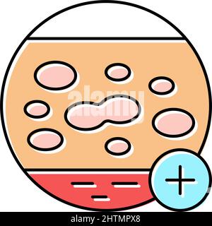 autoimmune skin disease clinic color icon vector illustration Stock ...