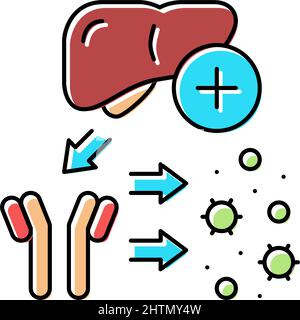 complement system color icon vector illustration Stock Vector