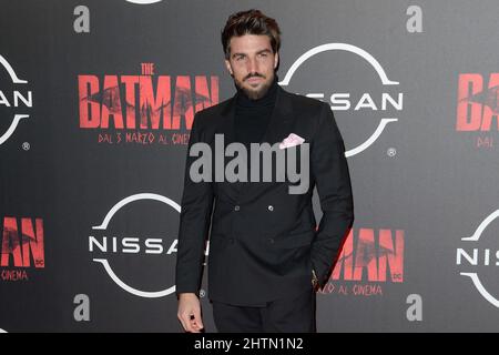 Rome, Italy. 01st Mar, 2022. Mariano Di Vaio attends the red carpet of the premiere of the movie The Batman at The Space Moderno Cinema. Credit: SOPA Images Limited/Alamy Live News Stock Photo