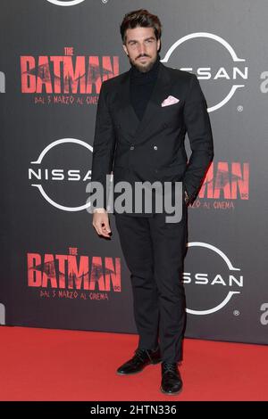 Rome, Italy. 01st Mar, 2022. Mariano Di Vaio attends the red carpet of the premiere of the movie The Batman at The Space Moderno Cinema. (Photo by Mario Cartelli/SOPA Images/Sipa USA) Credit: Sipa USA/Alamy Live News Stock Photo