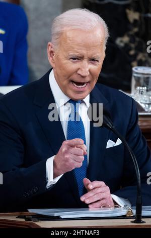 Washington, USA. 01st Mar, 2022. (Photo by Pool/Sipa USA) Credit: Sipa USA/Alamy Live News Stock Photo