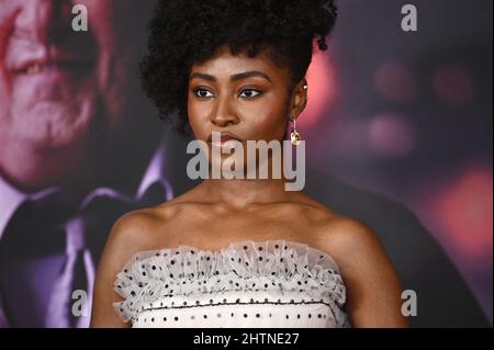 Jayme Lawson attends the World Premiere of “The Batman” at Josie