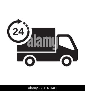 Same day delivery icon vector for graphic design, logo, website, social media, mobile app, UI illustration Stock Vector