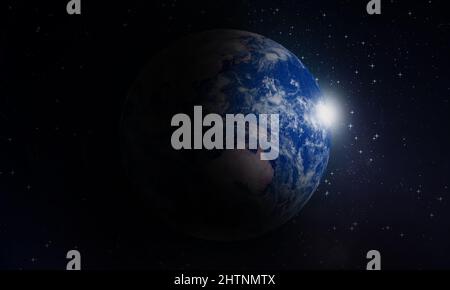 Australia Map With Stars In The Universe Illustration Stock Photo - Alamy