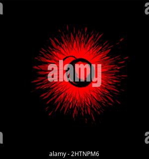 Stop Bombing Sign. The bomb no war. Vector illustration Stock Vector