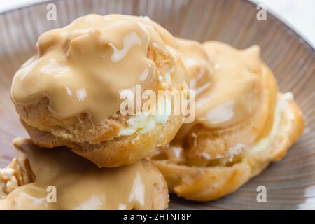 still life of  cream puffs Stock Photo