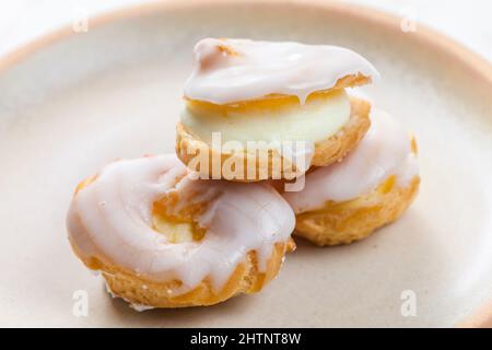 still life of  cream puffs Stock Photo