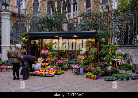 florist in Venice Stock Photo