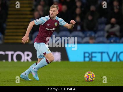 Burnley, England, 1st March 2022.   Charlie Taylor of Burnley during the Premier League match at Turf Moor, Burnley. Picture credit should read: Andrew Yates / Sportimage Credit: Sportimage/Alamy Live News Stock Photo