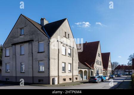 Gartenstadt Welheim settlement in Bottrop, the workers' settlement is part of the Industrial Heritage Route Stock Photo