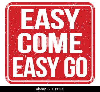 EASY text written on red-black lines stamp sign Stock Photo - Alamy