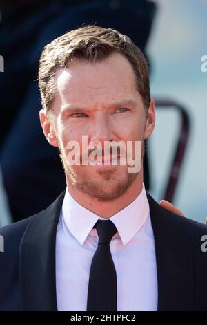 Lido di Venezia, Italy, Benedict Cumberbatch attends the red carpet for the movie 'The Power of the Dog' at 78° Venice Film Festival. Credits: Luigi de Pompeis/Alamy Live News Stock Photo