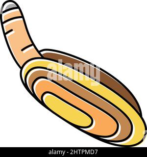 pacific razor clam color icon vector illustration Stock Vector
