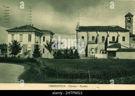 Alcune immagini di Crespiatica nel tempo Stock Photo